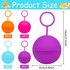KIKVTER Water Bombs, Reusable, Pack of 8 Water Balloons, Reusable, Reusable Water Bombs, Self-Closing, Water Balloons Reusable for Party Water Battle