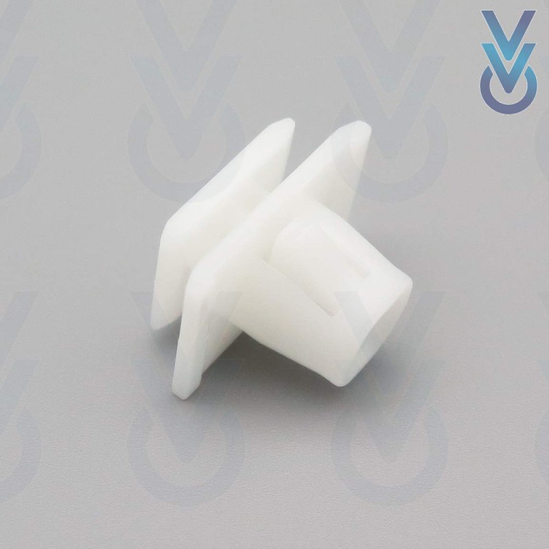VVO Fasteners- White Plastic Side Body Moulding Strip Trim Clips