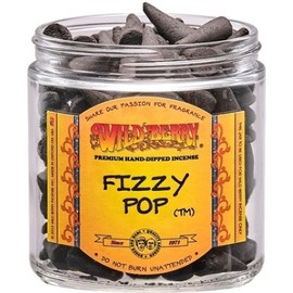 W. Berry Fizzy Pop Incense Cones [100 Cones Per Pack - Black] - ID#68695