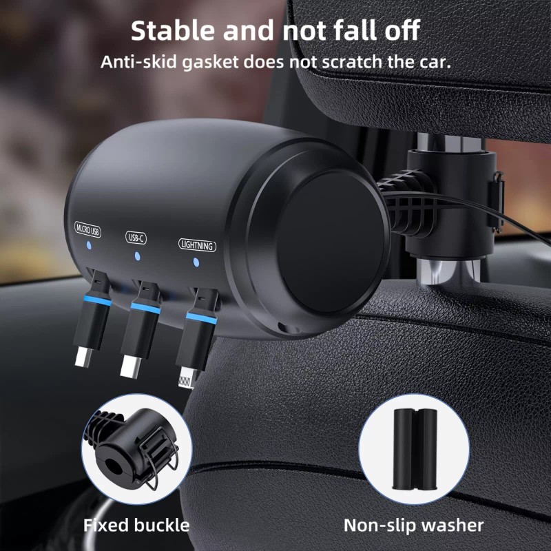 MAGJIEYX for Multi Retractable Car Charging Station Box, 3 in