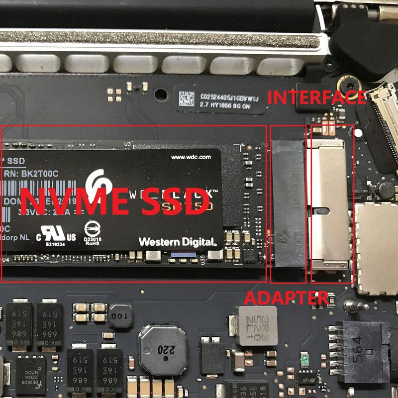 V VOILA REVE M.2 NVME SSD MacBook Convert Adapter for