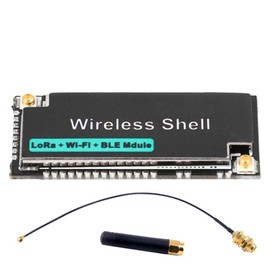 DollaTek 868/915MHz ESP32 Wireless Shell SX1276 LoRaWAN WiFi BLE Module with 868MHz Antenna for Arduino