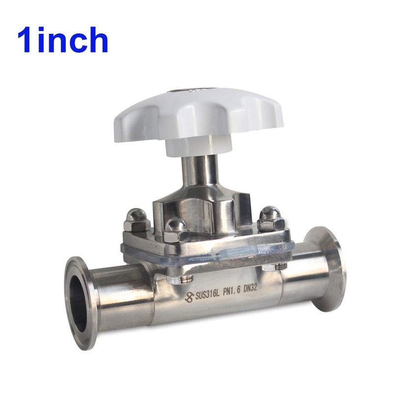Valve, TBVECHI Sanitary Stainless Steel 316L Tri-Clamp OD 64mm Diaphragm
