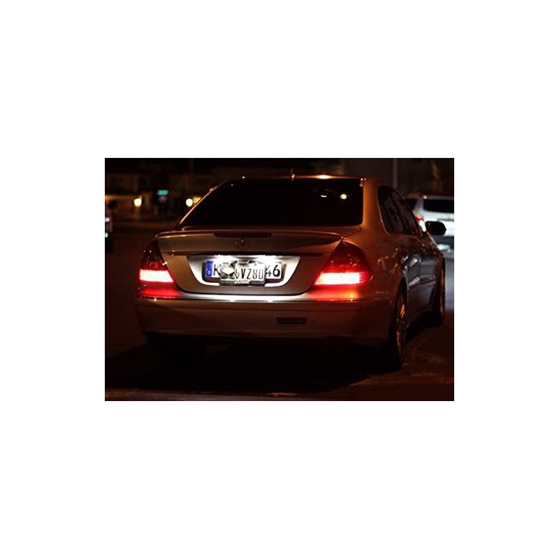 2x LED Licence Number Plate Light White Canbus For MB