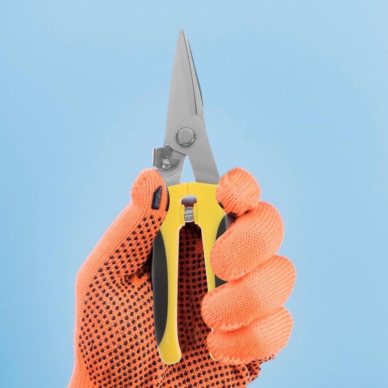 DOITOOL Multipurpose Heavy Duty Scissors: Metal Cutting Scissors Straight Shears