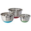 Cook Pro Stainless Steel Mixing Bowls with Non-Skid Base, Set