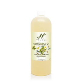 Abyssinian Oil by Velona - 32 oz | 100% Pure and Natural Carrier Oil | Cold Pressed | Hair, Body Care | Use Today - Enjoy Results
