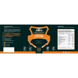 A4h Cúrcuma 100 Cápsulas 500 Mg Antiinflamatorio