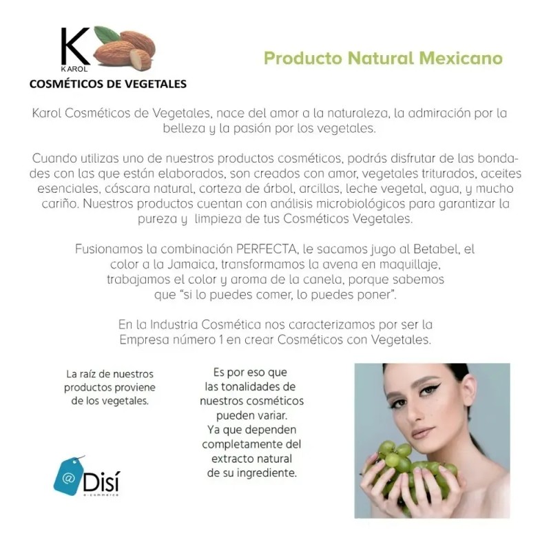 Karol Cosmetics Labial De Jamaica Cosmetico Vegetal