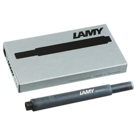 Lamy LAMY T 10 Tintenpatrone schwarz mit großem Tintenvorrat - geeignet für alle Lamy Patronenfüllhaltermodelle - Inhalt 1,25ml je Patrone - 5 Stück pro Päckchen