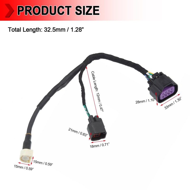 68189124AC Rear View Camera Wiring Harness, Tailgate Wiring Harness Fit