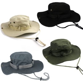 BEISIJIA Wide Brim Fishing Hats Sun UV Protection Outdoor Bucket Hat Windproof Boonie Hat Sun Hat for Men Women