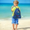 WAWSAM Dinosaur Gym Bag Children - Sports Bag Waterproof Bag