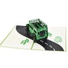 Green SUV 3D Pop Up Birthday Card, Father's Day Card,