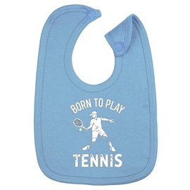 Hippowarehouse Born To Play Tennis cotton baby nursing bib boys girls 35cmx22cm