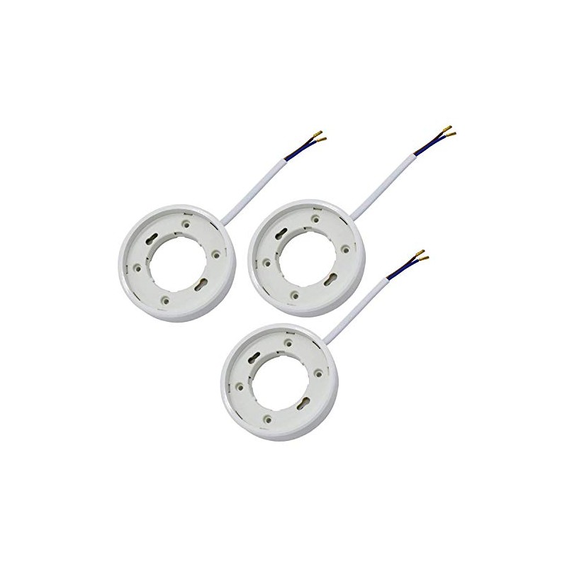 GX53 Standard Base Socket,3-Pack TWDRTDD GX53 Lamp Holder Connector for
