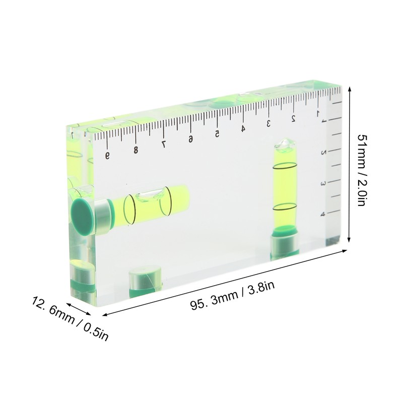 Two Dimensional Horizontal Bubble Level Portable Two Way Integrated Level