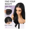 cuiud Black Glueless Wigs Pre Plucked for Women 13×4 HD