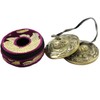 NHZ Tingsha Tibetan Meditation Bell 2.5" Embossed with free case