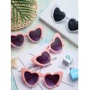 Frienda 9 Pairs Heart Shaped Sunglasses Bachelorette Heart Sunglasses Gift
