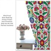 JESTRONRY Mexican Element Window Curtains, Mexican Folk Art Floral Print