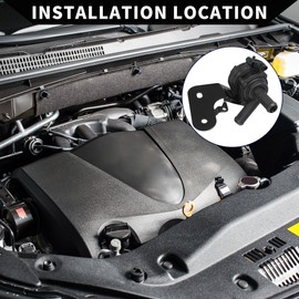 Hihaha No.5M6Z8C419A Auxiliary Cooling Water Pump for Ford Escape 2005-2012 / Front Electric Auxiliary Coolant Water Pump/Durable / 1Pcs Black