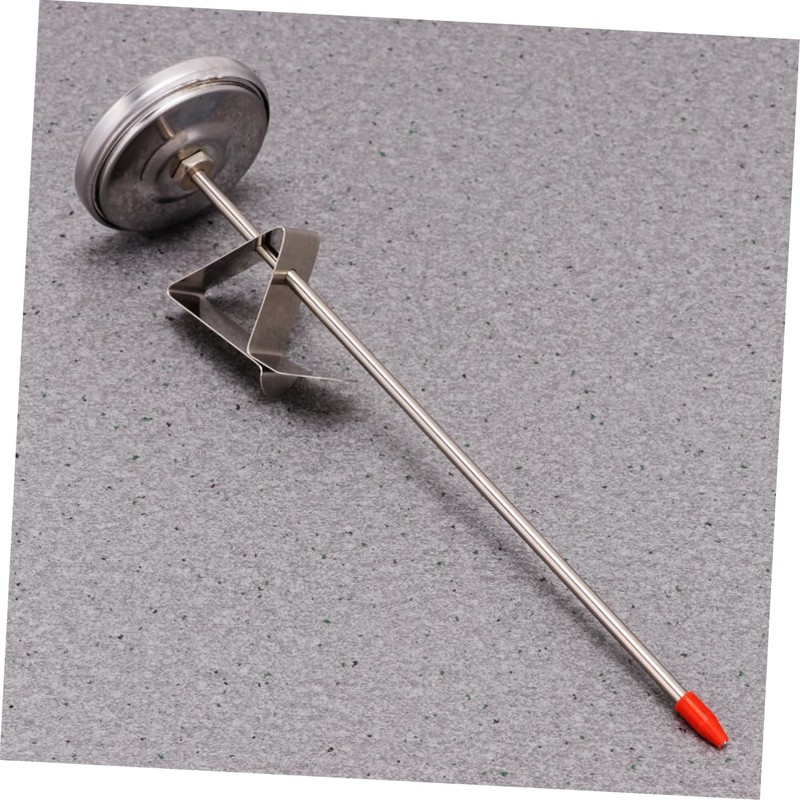 ABOOFAN 1pc Stainless Steel Barbecue Thermometer Long Dial Food Thermometer