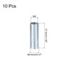 sourcing map M8x1.25mm Round Coupling Nuts, 10 Pcs 304 Stainless