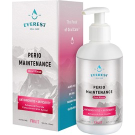 Everest Oral Care Perio Maintenance Alcohol Free Mouthwash – Concentrated Mouthwash for Bad Breath