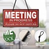 Double-Sided Office Door Hanger Sign, Acrylic Welcome Please Come In,