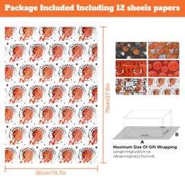 Basketball Wrapping Paper for Men Boys Kids, Shoot a Basket Basketball Ball Wrapping Paper 12 Sheets Foled Flat 20x28 Inches per Sheet, Basketball Gift Wrap For Basketball Birthday Sports Party