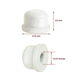 GY & CK Lamp Finials Lampshade finial Tops for Lamp Shade Harp Lamp Finial Knob Lamp Parts and Lighting Accessories Finial 4 Pack (White)