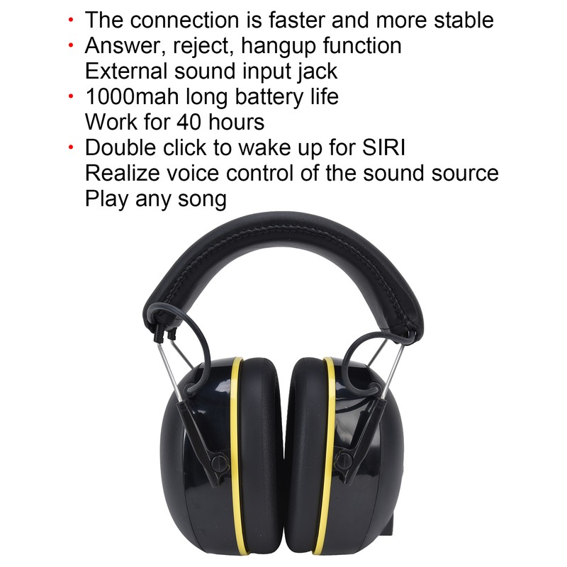 Hearing Protection Earmuffs 5V/1A Noise Canceling Multifunctional Ear Protection Earmuffs