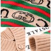 Cute Knitted Cat Sweaters Warm Striped Dog Apparel Thickened Winter
