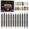 Kalolary Set di 12 Matite per Nail Art 3D, Pennelli