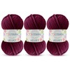 Troyarn Velvet (3- Skeins Pack) Chenille Baby Blanket Yarn Amigurumi