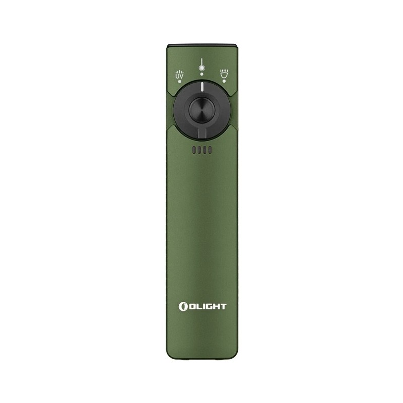 Olight Arkfeld Pro OD Green CW w/Amercian Flag, LED Light/UV/Green