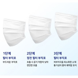 Blancde Co., Ltd. Domestic dental mask triple filter 2000 sheets large size 50 sheets / 국산덴탈마스크 3중필터 2000매 대형 50매입