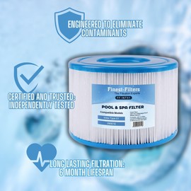 Finest-Filters Hot Tub Filter Compatible with Intex 29011E Type S1 PureSpa Easy Set Filters for Pool, Spa, Hot Tub Filters (Pack of 4)