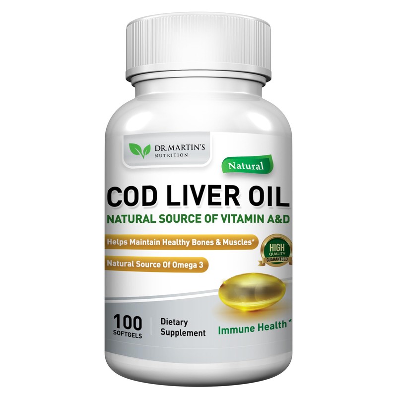 Burpless COD Liver Oil | 100 Softgels | Natural Source