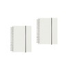 Shulaner Spiral Notebook A6 Blank, 80 Sheets Paper, PP Matte