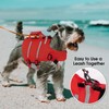 Queenmore Dog Life Jacket, Large Dog Life Vest for Swimming,