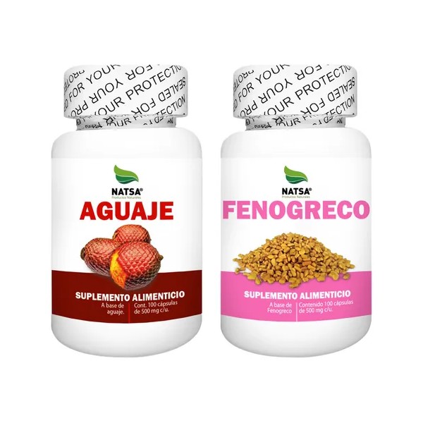 Pack Curves, Aguaje Y Fenogreco 100 Cap C/u, Calidad Premium