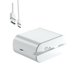 Rechargeable Electric Letter Opener - Automatic Letter Opener Envelope Slitter, Electric Letter Opener Envelope Slitter for Universal Mail and Envelopes(White)