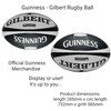 Classic Guinness Design Rugby Match Ball, Made by Gilbert Size
