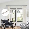 Kowibcl Heavy Duty Curtain Rod Brackets: Adjustable Double Holders, Fits