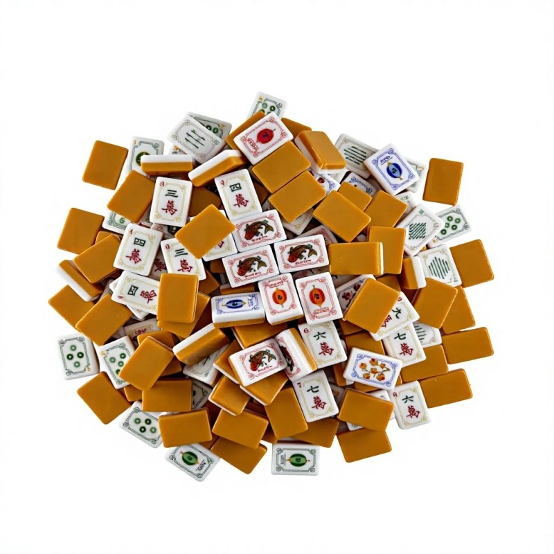 Modern Luxury American Mahjong Set 160PCS 36mm 4-Layer Engraved Acrylic