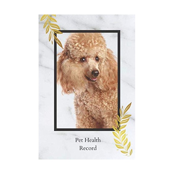 Pet Health Record Book: Dog Health Tracker Notebook For Poodle