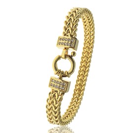ATFOR Gold Bracelets - Trendy, Waterproof, Multi-Length 14k Gold Bracelets For Women - Fashion 8'