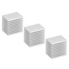 8Pcs Cooling Fins Aluminum Power Radiator Heat Sink Kit for